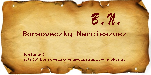 Borsoveczky Narcisszusz névjegykártya